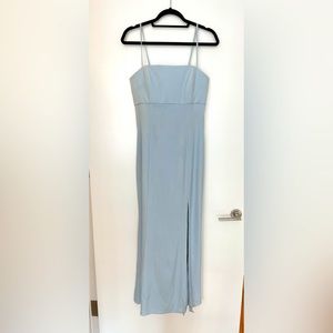 Amsale Light Blue Maxi Dress